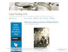 Tablet Screenshot of lopezwedding.wordpress.com