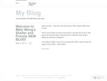 Tablet Screenshot of mdmwongshelterandfriends.wordpress.com