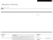 Tablet Screenshot of mayhemfitness.wordpress.com