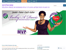 Tablet Screenshot of mvpwork.wordpress.com