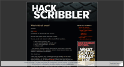 Desktop Screenshot of hackscribbler.wordpress.com