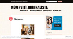 Desktop Screenshot of monpetitjournaliste.wordpress.com