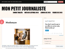 Tablet Screenshot of monpetitjournaliste.wordpress.com