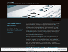 Tablet Screenshot of joncook.wordpress.com