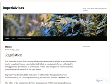 Tablet Screenshot of imperialvisas.wordpress.com