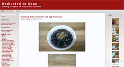 Desktop Screenshot of dedicated2soup.wordpress.com