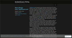 Desktop Screenshot of mytalenthouse.wordpress.com