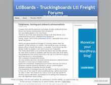 Tablet Screenshot of ltlboards.wordpress.com
