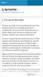 Mobile Screenshot of ltyrosinebenefits.wordpress.com