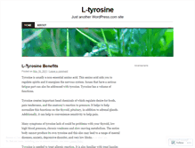 Tablet Screenshot of ltyrosinebenefits.wordpress.com