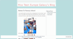 Desktop Screenshot of missteeneuropegalaxy.wordpress.com