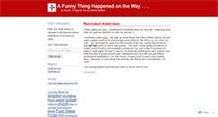 Desktop Screenshot of afunnythinghappenedontheway.wordpress.com