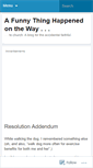 Mobile Screenshot of afunnythinghappenedontheway.wordpress.com