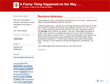 Tablet Screenshot of afunnythinghappenedontheway.wordpress.com