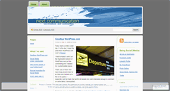 Desktop Screenshot of nextcommunication.wordpress.com