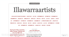 Desktop Screenshot of illawarraartists.wordpress.com