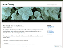 Tablet Screenshot of lauriecreasy.wordpress.com