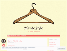 Tablet Screenshot of maudestyle.wordpress.com