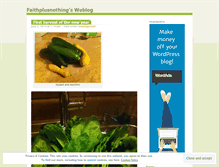 Tablet Screenshot of faithplusnothing.wordpress.com