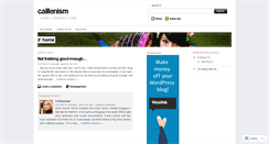 Desktop Screenshot of caillenism.wordpress.com
