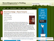 Tablet Screenshot of mywritingmentor.wordpress.com
