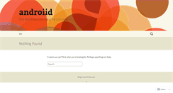 Desktop Screenshot of androiid.wordpress.com