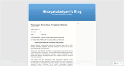 Desktop Screenshot of hidayatuladyani.wordpress.com