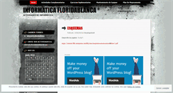 Desktop Screenshot of informaticafloridablanca.wordpress.com