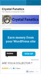 Mobile Screenshot of crystalfanatics.wordpress.com