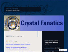 Tablet Screenshot of crystalfanatics.wordpress.com