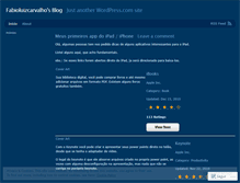 Tablet Screenshot of fabioluizcarvalho.wordpress.com