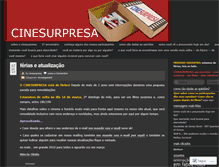 Tablet Screenshot of cinesurpresa.wordpress.com