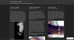 Desktop Screenshot of amodestcloset.wordpress.com