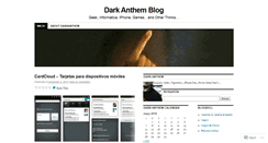 Desktop Screenshot of darkanthem.wordpress.com