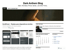 Tablet Screenshot of darkanthem.wordpress.com