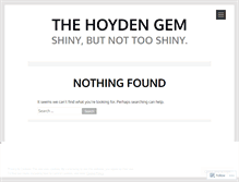 Tablet Screenshot of hoydengem.wordpress.com