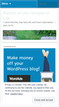 Mobile Screenshot of gospeloflifesisters.wordpress.com