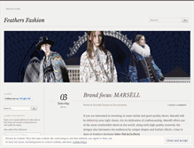 Tablet Screenshot of feathersfashion.wordpress.com