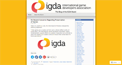 Desktop Screenshot of igdaboard.wordpress.com