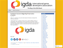 Tablet Screenshot of igdaboard.wordpress.com