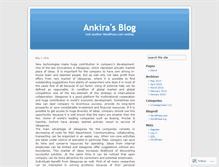 Tablet Screenshot of ankira.wordpress.com