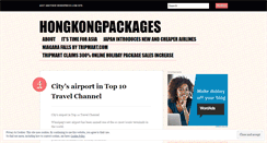 Desktop Screenshot of hongkongpackages.wordpress.com