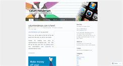 Desktop Screenshot of calumhenderson.wordpress.com