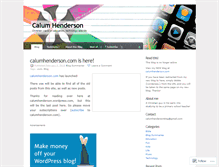 Tablet Screenshot of calumhenderson.wordpress.com