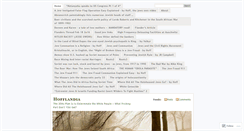 Desktop Screenshot of hofflandia.wordpress.com