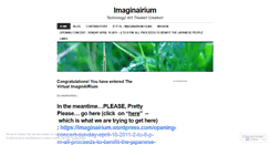 Desktop Screenshot of imaginairium.wordpress.com