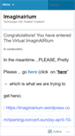 Mobile Screenshot of imaginairium.wordpress.com