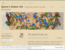 Tablet Screenshot of karensnatureart.wordpress.com