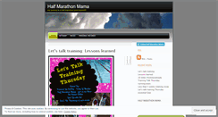 Desktop Screenshot of halfmarathonmama.wordpress.com