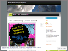 Tablet Screenshot of halfmarathonmama.wordpress.com